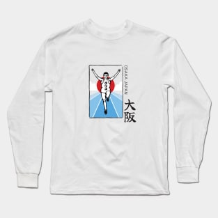 Running Man Osaka Japan Long Sleeve T-Shirt